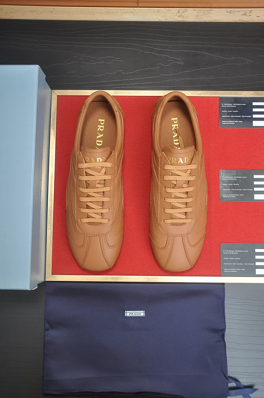 Men's shoes 💰560💶【PRADA】Prada casual shoes for couples, originally developed 1:1, made of high-mercerized cowhide with imported cowhide, silk sheepskin lining, rubber outsole, comfortable and soft on the feet, size for women: 35 to 40. Male 38 to 48💰🔥🔥🔥🔥🔥